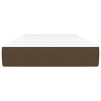 Pocketveringmatras 90x190x20 cm stof donkerbruin 3