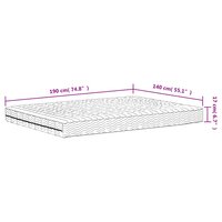 Schuimmatras hardheid H2 H3 140x190 cm wit 8