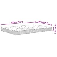 Schuimmatras middelzacht 100x200 cm 12