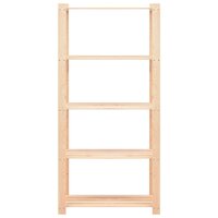 Opbergrekken 5-laags 3 st 80x38x170 cm grenenhout 250 kg 4