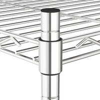 Opbergrek met wielen 3-laags 150 kg 60x35x81 cm chroomkleurig 5