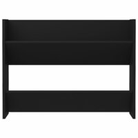 Wandschoenenkast 80x18x60 cm spaanplaat zwart 4