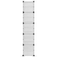 Schoenenrek 44x31,5x153,5 cm polypropeen transparant 4