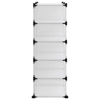 Schoenenrek 84x32x88,5 cm polypropeen transparant 4