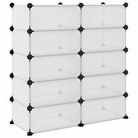 Schoenenrek 84x32x88,5 cm polypropeen transparant 5