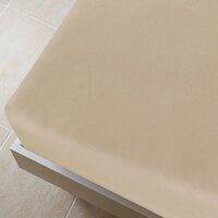Hoeslaken jersey 160x200 cm katoen taupe 3