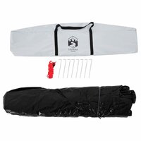 Koepeltent 4-persoons waterdicht verduisterend stof wit 12