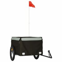 Fietstrailer 45 kg ijzer zwart en grijs 2