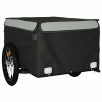 Fietstrailer 45 kg ijzer zwart en grijs 4