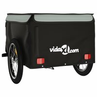 Fietstrailer 45 kg ijzer zwart en grijs 7