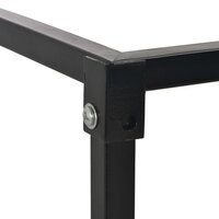 Haardhoutrek met basis 37x37x113 cm staal zwart 4