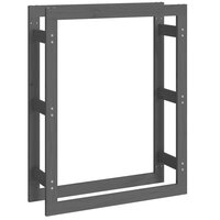 Haardhoutrek 80x25x100 cm massief grenenhout grijs 2