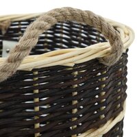 Houtmand met draagriemen 50x44x58 cm natuurlijk wilgenhout 7