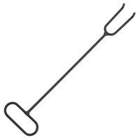 Vuurplaats met pook 49 cm staal 8