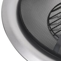 Tuinvuurplaats met grill 76 cm roestvrij staal 6