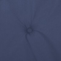 Stoelkussens 2 st lage rug stof marineblauw 7