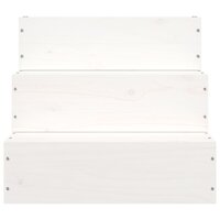Huisdierentrap 40x37,5x35 cm massief grenenhout wit 4