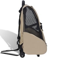 Huisdierentrolley inklapbaar beige 3