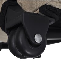 Huisdierentrolley inklapbaar beige 5