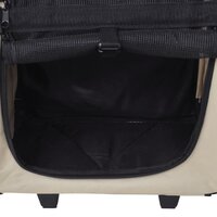 Huisdierentrolley inklapbaar beige 6