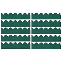 Gazonranden 10 st 65x15 cm PP groen 2
