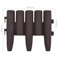 Gazonranden 36 st 10 m PP bruin 7