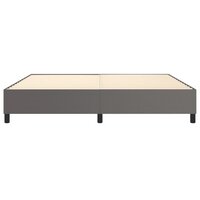 Boxspringframe kunstleer grijs 200x200 cm 5