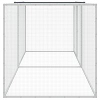 Kippenhok met dak 203x98x90 cm gegalvaniseerd staal antraciet 4