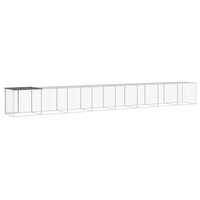 Kippenhok met dak 803x98x90 cm gegalvaniseerd staal antraciet 5