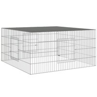 Konijnenkooi 110x110x55 cm gegalvaniseerd ijzer 2