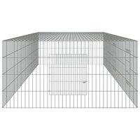 Konijnenkooi met 3 panelen 325x109x54 cm gegalvaniseerd ijzer 5