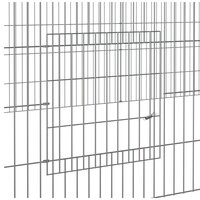 Konijnenkooi met 3 panelen 325x109x54 cm gegalvaniseerd ijzer 6