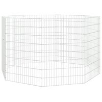 Konijnenkooi met 8 panelen 54x80 cm gegalvaniseerd ijzer 3