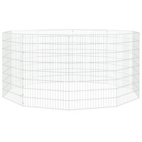 Konijnenkooi met 10 panelen 54x80 cm gegalvaniseerd ijzer 2