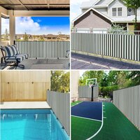 Privacynet 75 g/m&sup2; 1,2x50 m HDPE groen en wit 7