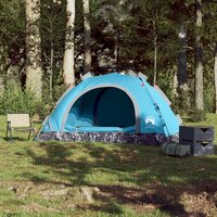 Tent 3-persoons snelontgrendeling blauw 3