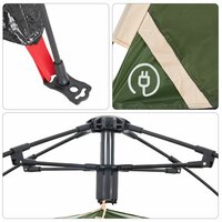 Tent 5-persoons snelontgrendeling groen 12
