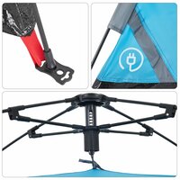 Tent 5-persoons snelontgrendeling blauw 12