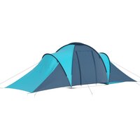 Tent 6-persoons blauw en lichtblauw 3