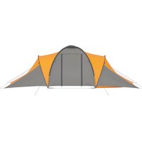 Tent 6-persoons grijs en oranje 4