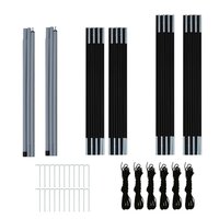 Tent 6-persoons grijs en oranje 10