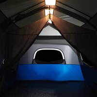 Tent 9-persoons waterdicht met LED lichtblauw 10