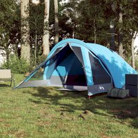 Tent 4-persoons waterdicht blauw 3