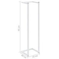 Handdoekenrek 25x20x95 cm staal wit 7