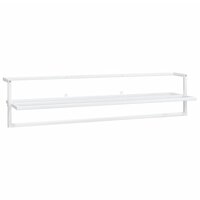 Handdoekenrek 95x25x22 cm ijzer wit 2
