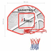 5-delige Basketbalset wandmontage 66x44,5 cm 10