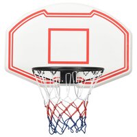 Basketbalbord 90x60x2 cm polyetheen wit 2