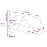 Zadelrek wandgemonteerd ijzer zwart 9