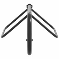 Zadelrek wandgemonteerd ijzer zwart 4