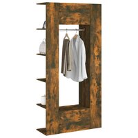 Gangkasten 2 st bewerkt hout gerookt eikenkleurig 4